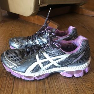 ASICS gel nimbus purple running shoes